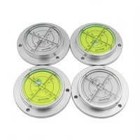 Niveau à bulle circulaire REALMAX NEW en métal, niveau à bulle robuste en alliage d'aluminium avec calibrage de précision pour machines