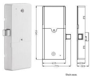 Khóa Tủ Điện Tử Từ Tính Màu Đen Với Thẻ 13.56Mhz - Product Image 6