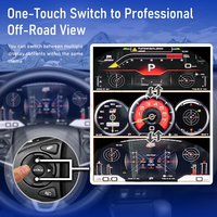 13 " Linux Car Digital Cluster Dashboard untuk Honda Fit 2014-2020 Layar LCD Speedometer Virtual Upgrade Layar Kokpit Virtual