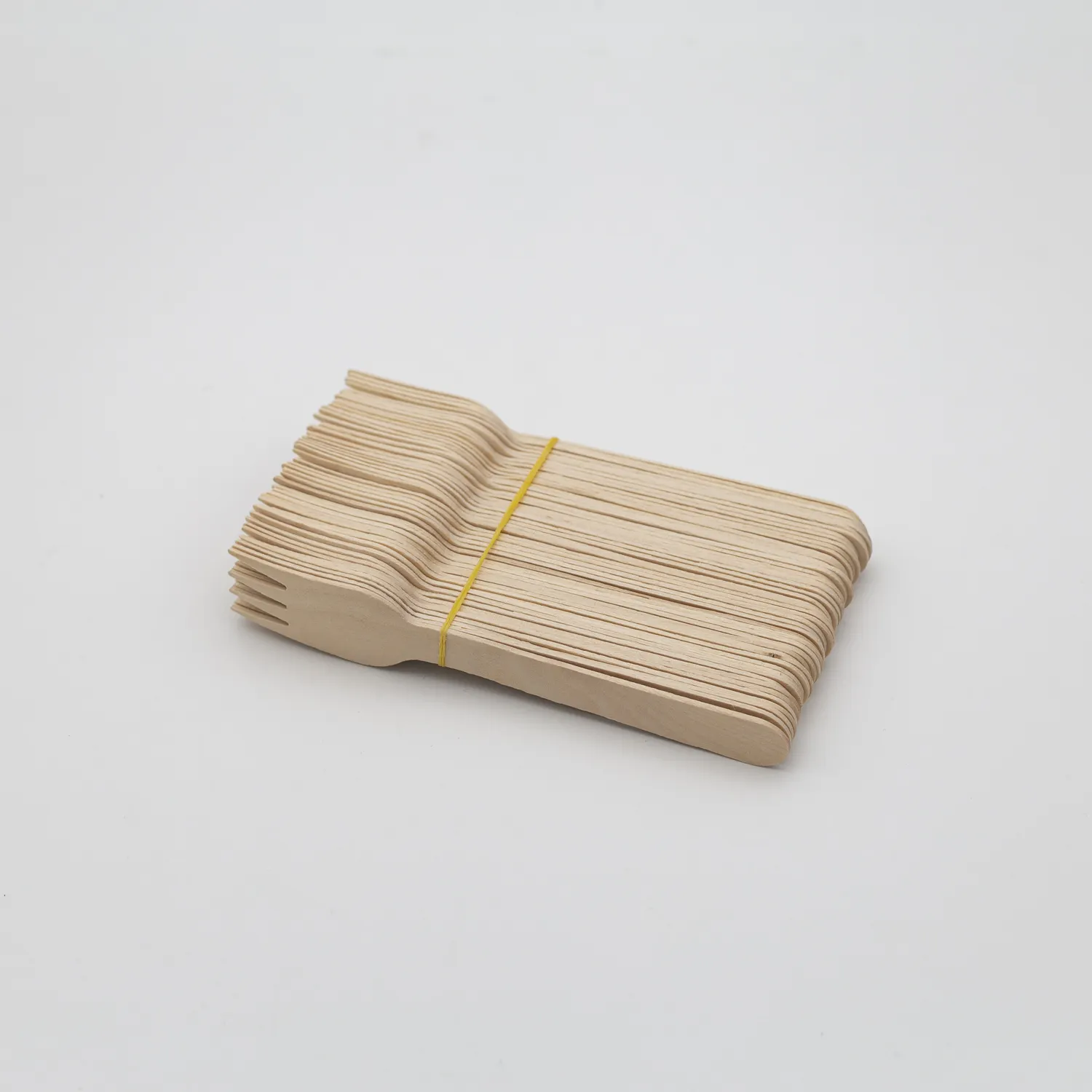 Disposable natural wooden spoon biodegradable forks