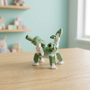 Service MGT FDM : Mini canon vert imprimé en 3D pour enfants, en ABS/PC, service de prototypage rapide, personnalisable pour l'usinage - Product Image 1