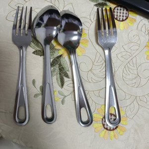 ชุดช้อนส้อมสแตนเลสแบบพกพาสำหรับตั้งแคมป์ รุ่น SF734 สำหรับผู้ชาย ใช้ในบ้านได้ AFP PNP ผลิตตามสั่ง ผลิตในประเทศจีน - Product Image 1