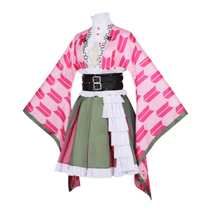 Costume de cosplay de demoiselle d'honneur pour le 5ème anniversaire de Demon Slayer Kanroji Mitsuri, tenue d'anime - Product Image 5