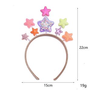 Diadema de Fieltro con Forma de Planeta, Sol y Luna para Niñas, con Brillantina, Talla Única, para Fiestas de Cumpleaños y Celebraciones - Product Image 5