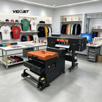 Imprimante DTF 60 cm I3200 à double tête, machine d'impression directe sur film en rouleau pour T-shirts, idéale pour les petites entreprises