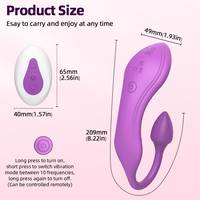 Vibrateur portable à télécommande avec plug anal, jouet sexuel fonctionnel pour femmes