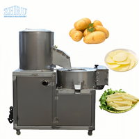 Commerciële Snijmachine Iers Chips Slicer Dunschiller Machine Prijs En Versnipperaar Alles In Één