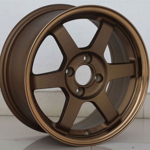 สำหรับรังสี <span class=keywords><strong>TE37</strong></span>ล้อแม็กสำหรับรถยนต์นั่งขนาด15นิ้วขอบล้ออัลลอยสำหรับรถแข่งโวลค์สีบรอนซ์ <span class=keywords><strong>TE37</strong></span><span class=keywords><strong>สี</strong></span>บรอนซ์ขนาด4*100 - Product Image 3