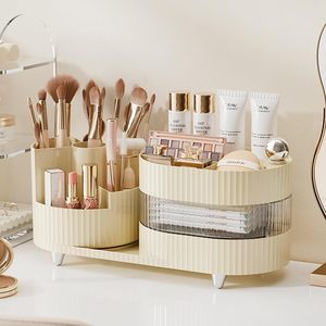 Boîte de rangement ronde moderne pour maquillage, rangement pour rouge à lèvres, porte-crayons cosmétiques, organisateur - Product Image 1