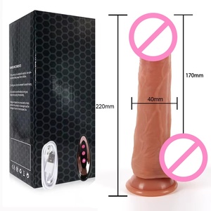 Реалистичные силиконовые мягкие длинные дилдо с подвижной крайней частью, большой пенис, анальная пробка, стимулятор влагалища, игрушки для взрослых для женщин - Product Image 3