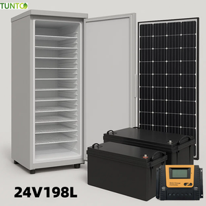 <span class=keywords><strong>Zambia</strong></span>家庭用高性能持続可能な24VDC 198L 11棚ソーラー直立冷凍庫完全セットシステム - Product Image 2