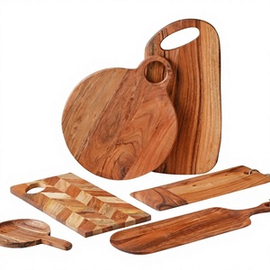 Bandeja para Servir Pizza de Madera Hecha a Mano AZ ENTERPRISES AZE-01, Apta para Lavavajillas, para Asar Carne y Barbacoa - Product Image 3