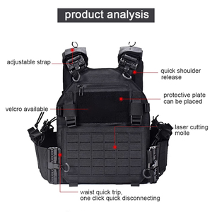 Mochila Táctica ARTEX de Nailon 1000D con Inserto Láser MOLLE y Chaleco Portaplacas Combinado para Entrenamiento CS al Aire Libre - Product Image 4