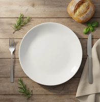 Platos de Melamina Blancos para Cena, Hechos a Medida, Irrompibles, Duraderos, Vajilla para Restaurantes y Servicios de Catering, Suministros de Comedor Comerciales