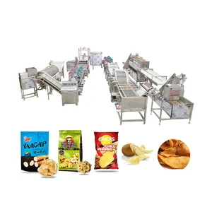 Potato Fry Product Line Sweet Potato Chip Production Line Industrial Potato Chip Maker Machine