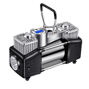 High Power Dual Cylinder Tire Portable 12V Car Air Pump With <b>ABS</b> Material for Cars MES-804 <b>ABS</b> Material Car Air Pump High Power - Product Image 1