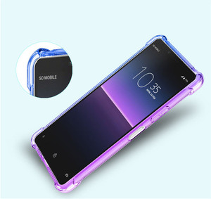 Para <span class=keywords><strong>Sony</strong></span> <span class=keywords><strong>Xperia</strong></span> <span class=keywords><strong>10</strong></span> <span class=keywords><strong>II</strong></span> gradientes Airbag del teléfono del TPU del caso de textura suave de silicona celular teléfono inteligente móvil cubierta - Product Image 4