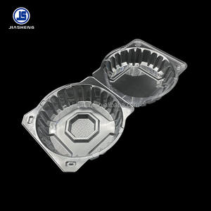 Contenedor de embalaje de <span class=keywords><strong>lechuga</strong></span> absorbente PET desechable de grado alimenticio con concha transparente personalizada, cajas de almacenamiento especiales - Product Image 5