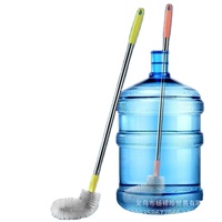 Brosse de nettoyage télescopique TDF pour bouteille de 5 gallons, outil de nettoyage avec long manche pour le nettoyage des seaux et des fûts d'eau purifiée