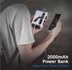 Banco de Energía Solar Portátil de 10W en Oferta, Radio FM/AM con Luz Intermitente, Alarma SOS, Resistente al Agua, Interfaz de Entrada Micro USB - Product Image 6