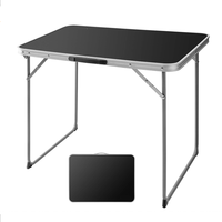 Table pliante de camping en alliage d'aluminium avec fonction de pliage, durable, avec poignée, design moderne pour une utilisation en extérieur et en cuisine