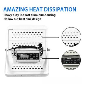 Projecteur à mât haut LED Xindeco IP67 60-300W 120-160lm/W Aluminium 100-277VAC 3000-6500K Garantie 5 ans Lumière de jardin extérieure - Product Image 3