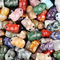 Vente en gros de grenouilles miniatures en agate et améthyste naturelle de 40 mm, objets décoratifs pour paysages miniatures, articles de bricolage