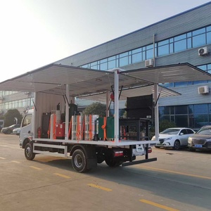 Camion Dongfeng 4x2 à benne ouvrante, camion <span class=keywords><strong>atelier</strong></span> à auvent hydraulique extensible pour l'entretien mobile et le transport d'équipements - Product Image 6