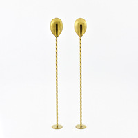Cuillère de bar en acier inoxydable personnalisable, écologique, 26 cm, outil professionnel pour barman, pour mélanger les cocktails