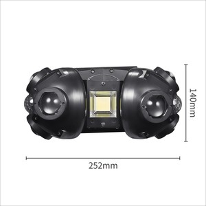 Faro mobile a LED RGBW da 100W con doppia sfera colorata per feste, discoteche e club, con effetti rotanti e modalità attivate dal suono - Product Image 6