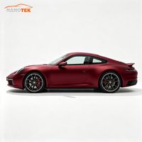 Film de protection automobile Dracaena Rouge TPU Mat Couleur Métallique Liquide PPF 7,5 mil Auto-Réparateur Résistant aux UV