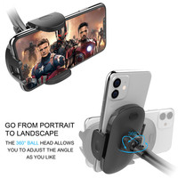Support de téléphone portable flexible à forte aspiration, réglable à 360 degrés, MagicMount, support de téléphone pour voiture, fenêtre, libération en une touche pour