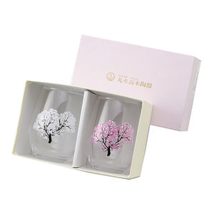 Boisson délicate tasse en verre bouteilles d'eau avec un beau motif de vue - Product Image 1