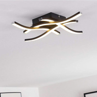 Plafonnier LED moderne encastré, à intensité variable, avec panneau en acrylique, pour couloir, cuisine, chambre, salle de bain