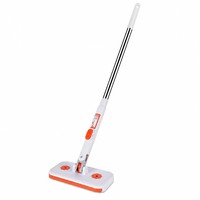 Serpillère automatique à fixation rapide pour serviettes et chiffons, avec tige en acier inoxydable PP, légère, tête rotative, pour le nettoyage des sols, des poussières et des cheveux