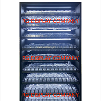 Supports de support de magasin de paquets de cigarettes avec le poussoir d'étagère à ressort