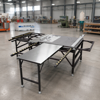 Scie à table coulissante portative WANJIA A4S pour le travail du bois avec guide en acier et armoire de collecte des poussières à 98 % – Fourniture en gros pour atelier