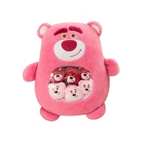 Peluche Ours Animal Mignon Célèbre sur Internet, Grande Taille, en Polyester Ultra Doux, avec Sac en Maille, Cadeau d'Anniversaire Idéal pour Filles