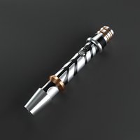 Ensemble cadeau sabre laser de Noël avec base lumineuse RVB, jouet sabre laser durable pour les fêtes de fin d'année et les enfants, cadeau de Noël et débutants en cosplay