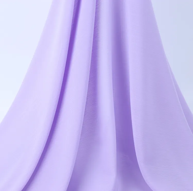Tissu léger en mousseline de soie polyester ultra doux, 115 g/m², robe et robe de haute qualité, Sari rouge, offre spéciale