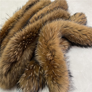 Recorte de <span class=keywords><strong>Pelo</strong></span> de Mapache Marrón para <span class=keywords><strong>Cuello</strong></span> de Piel de Capucha - Product Image 3