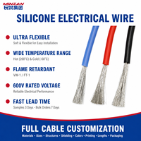 Câble souple en cuivre étamé résistant aux hautes températures 12 14 16 18 20 22 24 AWG, fil de silicone 14 AWG
