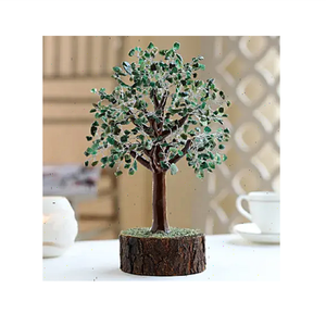 Viruta de cristal natural Aventurina verde alambre envuelto Árbol de la vida piedra viruta árbol cristal viruta curación piedras preciosas decoración regalos - Product Image 2