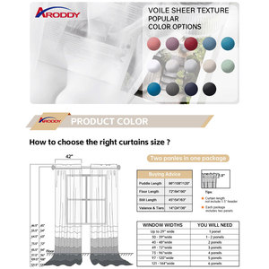 Aroddy tùy chỉnh kích thước tấm rèm vải cho phòng khách hiện đại sang trọng lanh trắng CuộN S rèm cửa tấm - Product Image 3