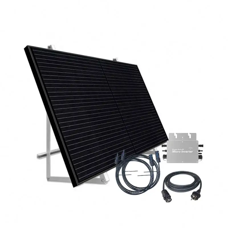 450Watt De Vidro mono painel solar Na grade Micro Inversor Amarrado Empate Micro Inversor varanda solar kit sistema de jardim
