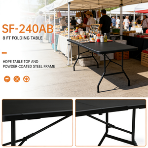 Tavolo Pieghevole Rettangolare per Noleggio Banchetti, Tavolo <span class=keywords><strong>da</strong></span> Picnic per Bambini, Tavolo Pieghevole <span class=keywords><strong>da</strong></span> Esterno - Vendita all'Ingrosso - Product Image 5