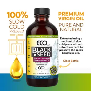 Premium Black Seed Oil - Aids In Digestive Health Immune Support Brain Function Joint Mobility