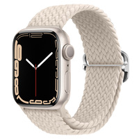 Bracelet de montre en nylon de luxe HYX pour Watch 9 10 SE 8, sangle élastique tissée avec boucle réglable 40 42 45 49 mm