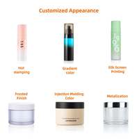 Flacons pompe airless en plastique pour soins de la peau, 20ML, 30ML, 50ML, rechargeables, en acrylique, pour lotion cosmétique, flacons extérieurs réutilisables