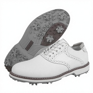 Chaussures de golf pour hommes personnalisées OEM, amorti longue durée, antidérapantes, imperméables, doublure respirante en maille pour l'automne - Product Image 2